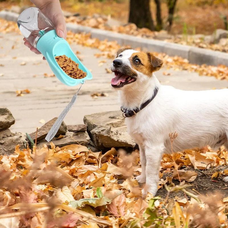 Garrafa de Água e Ração Pet Bebedouro e Comedouro de Cachorros para Viagem