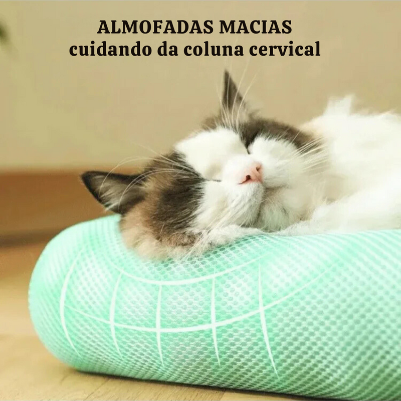 Cama Pet Verão com Tecido Resfriado para Cachorros e Gatos