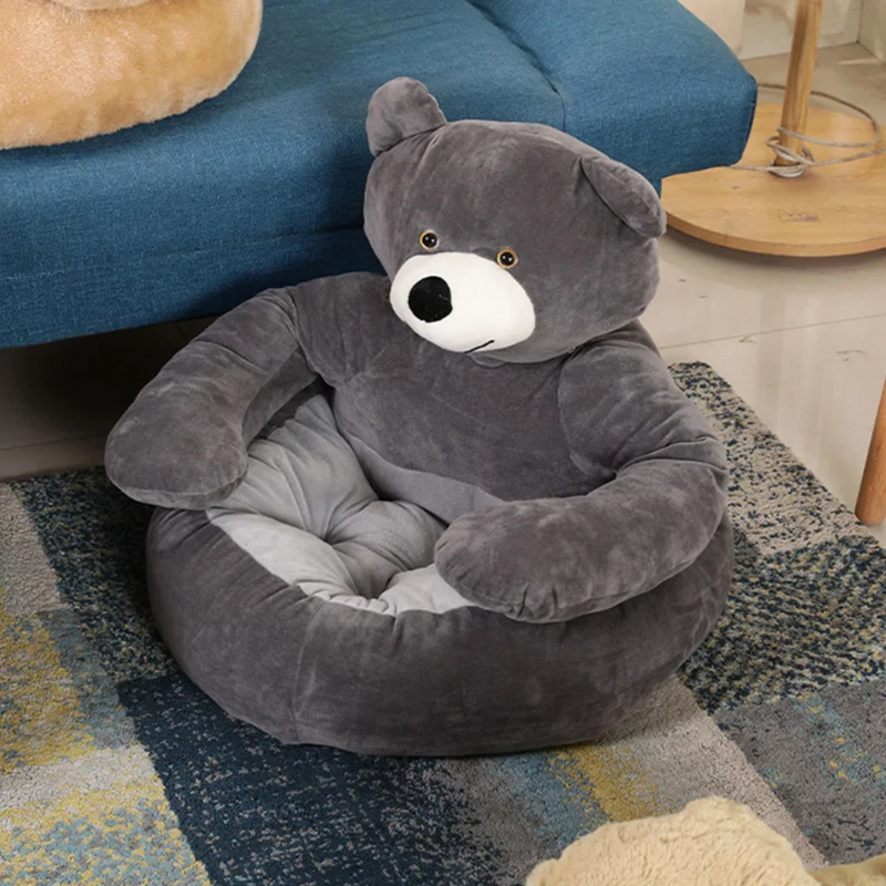 Cama Ninho Semi-Fechada em Formato de Urso