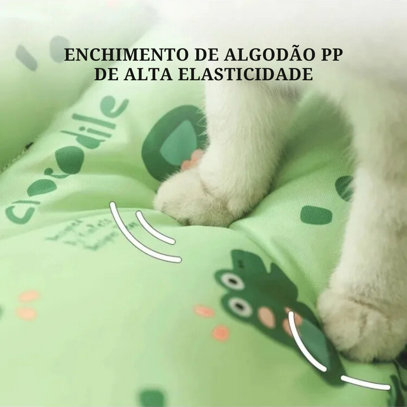 Cama Pet Verão com Tecido Resfriado para Cachorros e Gatos