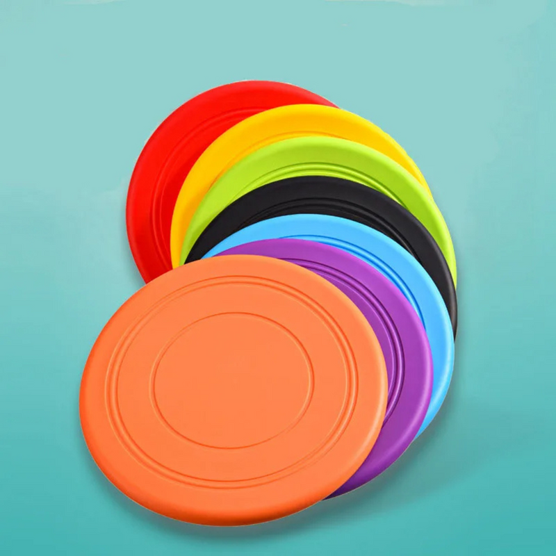 Disco Frisbee Voador de Silicone para Cachorros