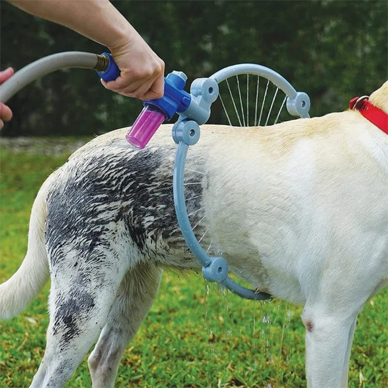 Chuveiro Arco 360º Esguicho de Água para Banhos em Cachorros