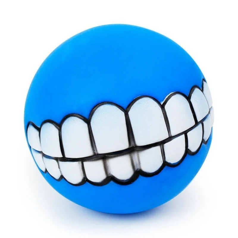 Brinquedo Bola Pet Sorriso Dentadura para Cachorros