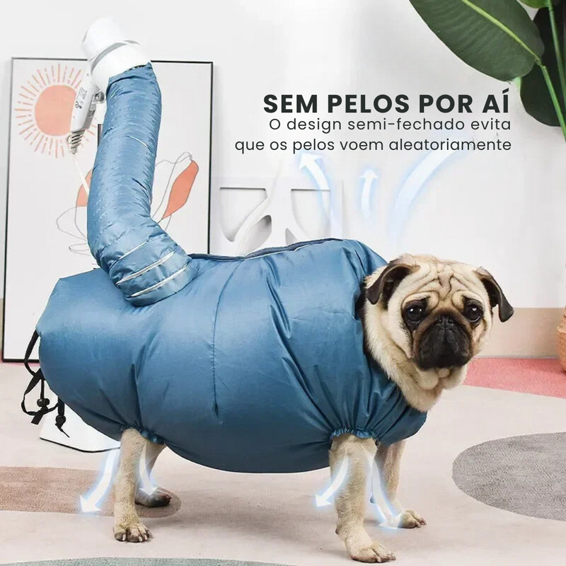 Saco Capa Bolsa Secador de Cachorro Banho e Tosa Pet Shop