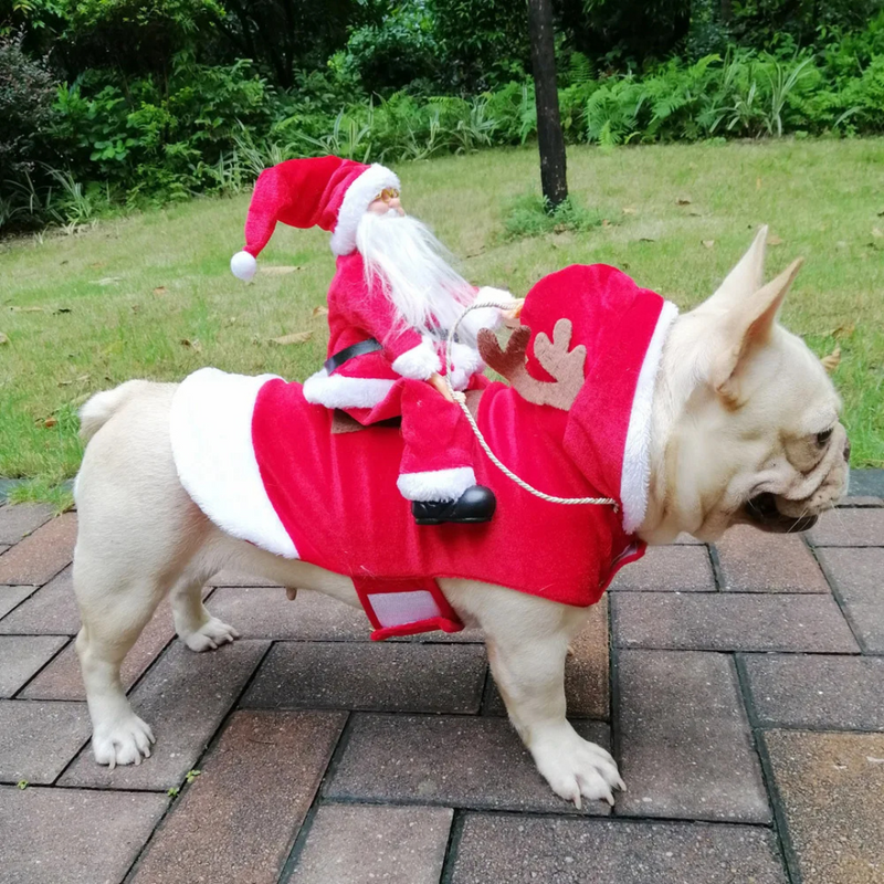 Fantasia de Natal Pet Roupinha Natalina Rena Papai Noel