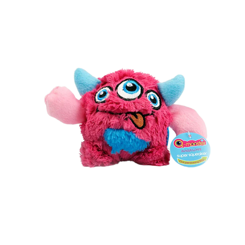 Pelúcia Monstro Brinquedo Q-Monster com Sons para Cachorros