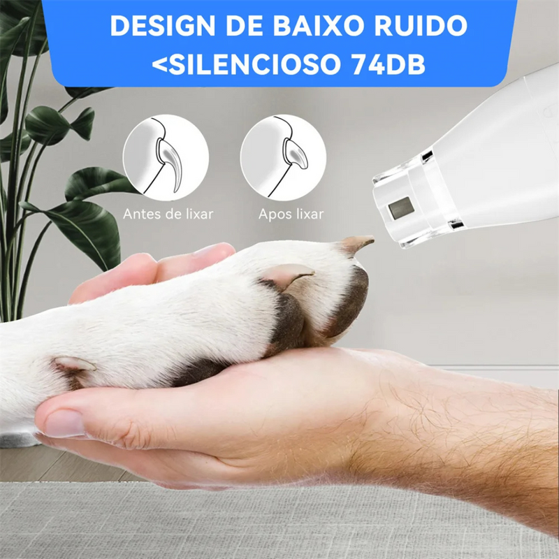 Kit Aspirador de Pelos para Cachorros com 11 Acessórios Banho e Tosa Pet Shop