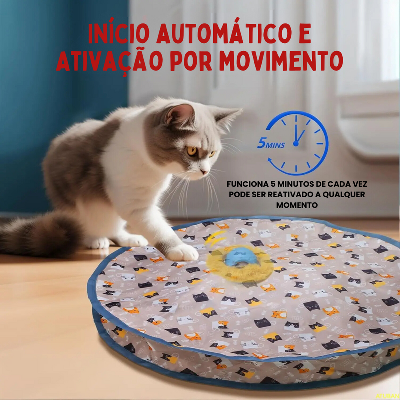 Brinquedo Saco com Bolinha Elétrica Inteligente para Gatos