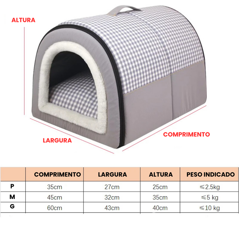 Casinha Cama Toca para Cachorros