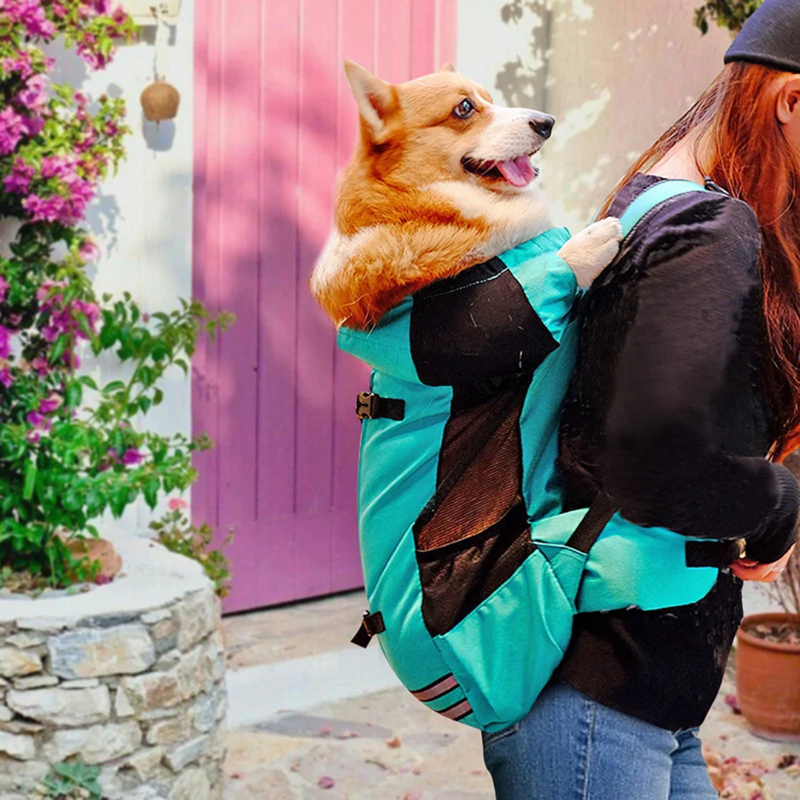 Mochila Pet com Tecido Respirável a Prova D'Água para Transporte de Cachorros