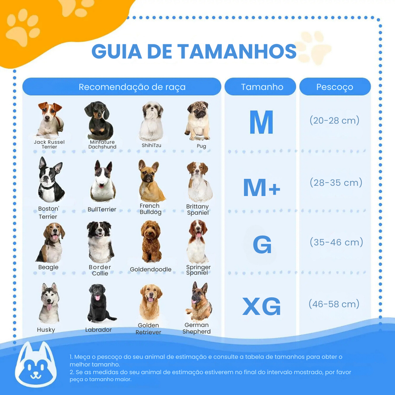 Colar Inflável Pós Cirúrgico em Formato de Donut para Cães