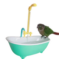 Banheiro de Banho para Aves Piscina Automática com Fonte para Papagaio Periquito Calopsita